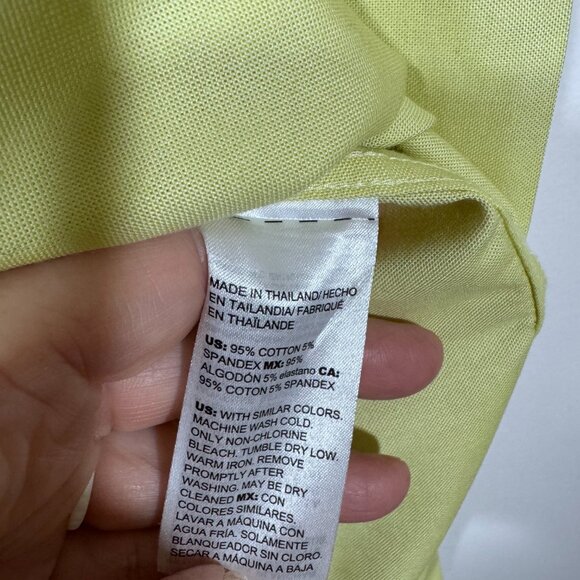 Chico's Womens No Iron Stretch Shirt Size 4 US size 20 Classic Yellow - Picture 6 of 6